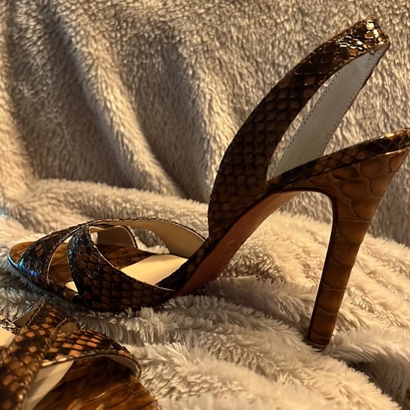 ALEXANDRE BIRMAN Whiskey Brown Heels - Picture 7 of 12